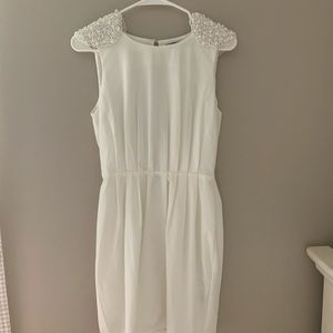 Ark & Co White Beaded Dress